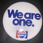 Vintage Pepsi We Are One 3 Inch Pinback Button