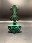 Ingrid Schlevogt Czechoslovakia Art Deco Malachite Perfume Bottle With Stopper