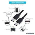 3ft Usb 3 0 Cable Black Type A To Type A Male To Male 10u3-02103bk