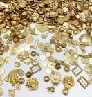 1 2 Pound Vintage Solid Brass Stampings Findings Settings Assorted Bulk Lot 1652