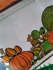 Vtg Ballonoff Mod Mushroom Bread Box 70 s Orange Tin Hinged Lid Retro Mushroom 