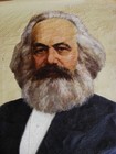 Ukrainian Soviet Ussr Oil Painting Realism Karl Marx Portrait Capital Communism
