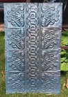 14x24 Iridescent Antique Victorian Ceiling Tin Tile Celtic Knot Flowers Chic
