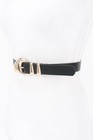 Faux Leather Multi Metal Buckle Belt