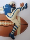 Vintage Burwood Football Player Wall Hanging Decor Sports Figure Plaque Hanger