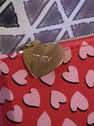 Ipsy Red With Pink Hearts Cosmetic Bag
