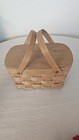 Woven Wood Sewing Basket With Quilt Lining