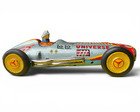 Vintage Japan Tin Mercedes Universe Racer Race Car 24cm Tinplate Friction Toy