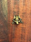 Miniature Brass Frog For Dollhouse  Diorama  Zen Garden  Bonsai Or Game Piece 32