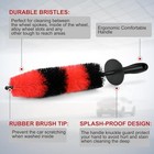 Wheel Rim Brush  Soft Bristle Long Car Tire Detailing Washing Tool For Exhaust 