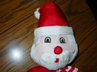 Vintage International Silver Co  - Santa Claus Stocking - Christmas Plush Decor