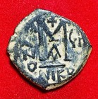 Heraclius Ae Follis Nicomedia Ad 617-618  Niko  1st Officina  Year 7  Scarce  Vg
