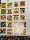 Vintage 1980s Sticker Book Album Collection W Stickers Full Pages   Some Unused