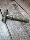 Vtg Gillette F 4 1961 Fat Boy 1-9 Adjustable Double Edge Safety Razor Tto Usa