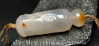 2 4  Old Chinese Natural Agate Carved Hollow Out Sit Buddha Shrine Pendant