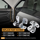Driver Side Front Door Hinge Upper   Lower Set For Jeep Grand Cherokee 2013-2023