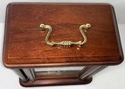 Vtg Seiko Qxg332blh Rotating Pendulum 10  Wood Carriage Gold-toned Mantel Clock