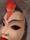 Vtg Ancient Hand Carved Wooden Asian Dancing Mask