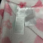 Baby Starters White Pink Daisy Flowers Blanket Green Hearts 30 X 36 Silky Fleece