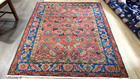 Antique Hand Woven  Serapi Rug 5x7ft From Circa 1880