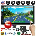7  Double 2 Din Car Mp5 Player Bluetooth Touch Screen Stereo Radio With Camera