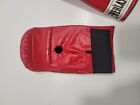 Vintage Everlast 4306 Red Leather Training Bag Gloves Sparring Kickboxing Boxing