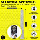 48  X 200 Ft Galvanized Poultry Net Best Metal Mesh Fencing Chicken Wire 2  Hole