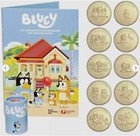 Australia Bluey  1 Dollar Bucks 2024 10 Coin Full Set  uncirculated  Folder Oz