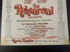 Rare Flop The Rehearsal Broadway Window Card Poster 1963 David Merrick 14x22