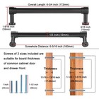 Antique Brass Cabinet Pulls  10-pack Vintage Cabinet Handles  6-1 4 Inch Scre   