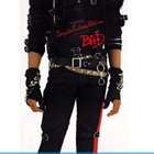  Michael Jackson Bad Tour Punk Dirty Diana Armbraces Glove Black Cotton