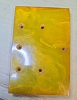 Bakelite Block 121 Grams     Green  Marbled  Swirling  Translucent 