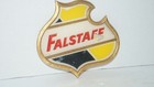 Vintage Falstaff Beer Glass Front Reverse Painting Pub Bar Wall Sign Plaque