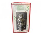 Nos Vintage Belsnickel Santa Claus Chocolate Candy Mold Tin Metal With Clips New