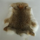 Genuine Naturally Rabbit Fur Skin Tanned Ocelot Leather Hides Craft Pelt 9-14  