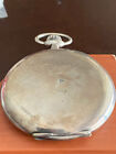 Vintage Swiss 50mm Hunting Pocket Watch  Milan 1906  Keeping Time  Solid Silver