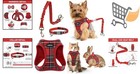 Dog Harness Collar Seat Belt Set Adjustable Reflective Pet Safety Travel Gear