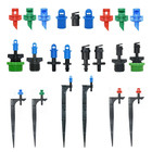 90 180 360   Gardens Adjustable Drip Irrigation Sprinkler Misting Nozzles On 13cm