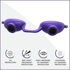 Evo Flex Super Sunnies Uv Eye Protection Tanning Bed Goggles  4 Pack Purple 