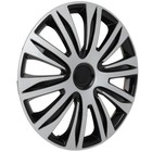 Set Of 4 Wheel Hubcap Rim 15 Inch Tire   Rim Matte Black silver