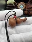 Lightning-struck Jujube Wood Carving Gourd Pendant                                        