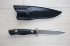 Vintage Al Mar  8601m Sidekick Black Micarta Grip Knife   Seki Japan  T38