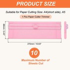 Paper Cutter Trimmer  A4 Straight Small Portable Paper Slicer pink