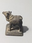 Indian Old Antique Hand Crafted Casted Brass Holy Cow Nandi Idol Figurine Nh1847