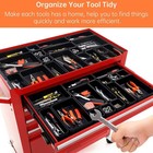 Tool Box Organizer Trays 5 Sizes Large Drawer Chest Storage Bins Black 20 Pack