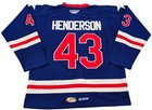 Charlotte Checkers Clt Ahl Ccm Authentic Hockey Jersey  43 Henderson Size 52