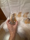 Vintage Culver 22k Gold Cowboy Boot Rocks Glasses  Set Of 4