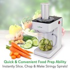 Nutrichef Electric Vegetable Spiralizer     3-blade Zucchini Spiralizer Nood