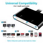 Memory Stick Pro Duo Adapter  4 In 1 Sd tf ms xd Card Reader  Xd Picture Card   