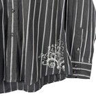 Levelten Men s Xl Gothic Pinstripe Shirt     Viribus Unitis Coat Of Arms Graphic